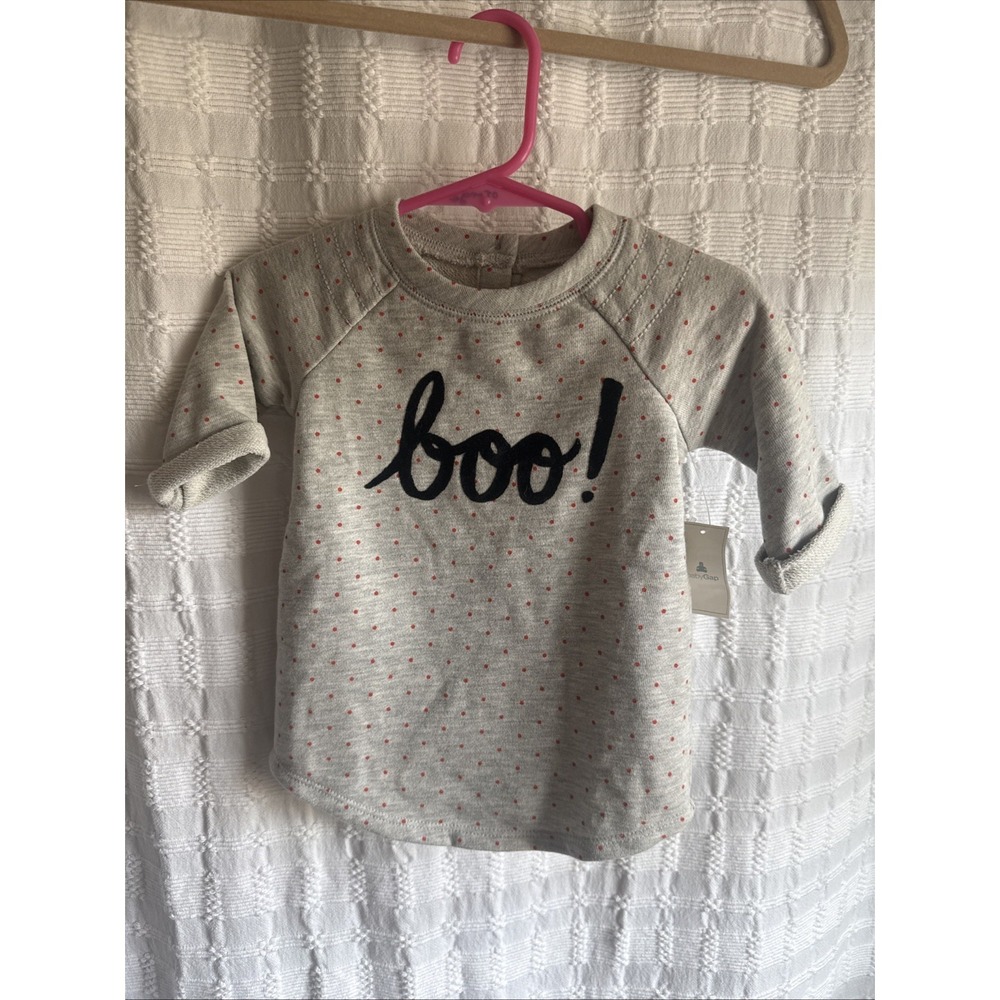 NWT Baby Gap Girls Halloween BOO Sweatshirt Dress Polka Dot Bloomers Shower Gift
